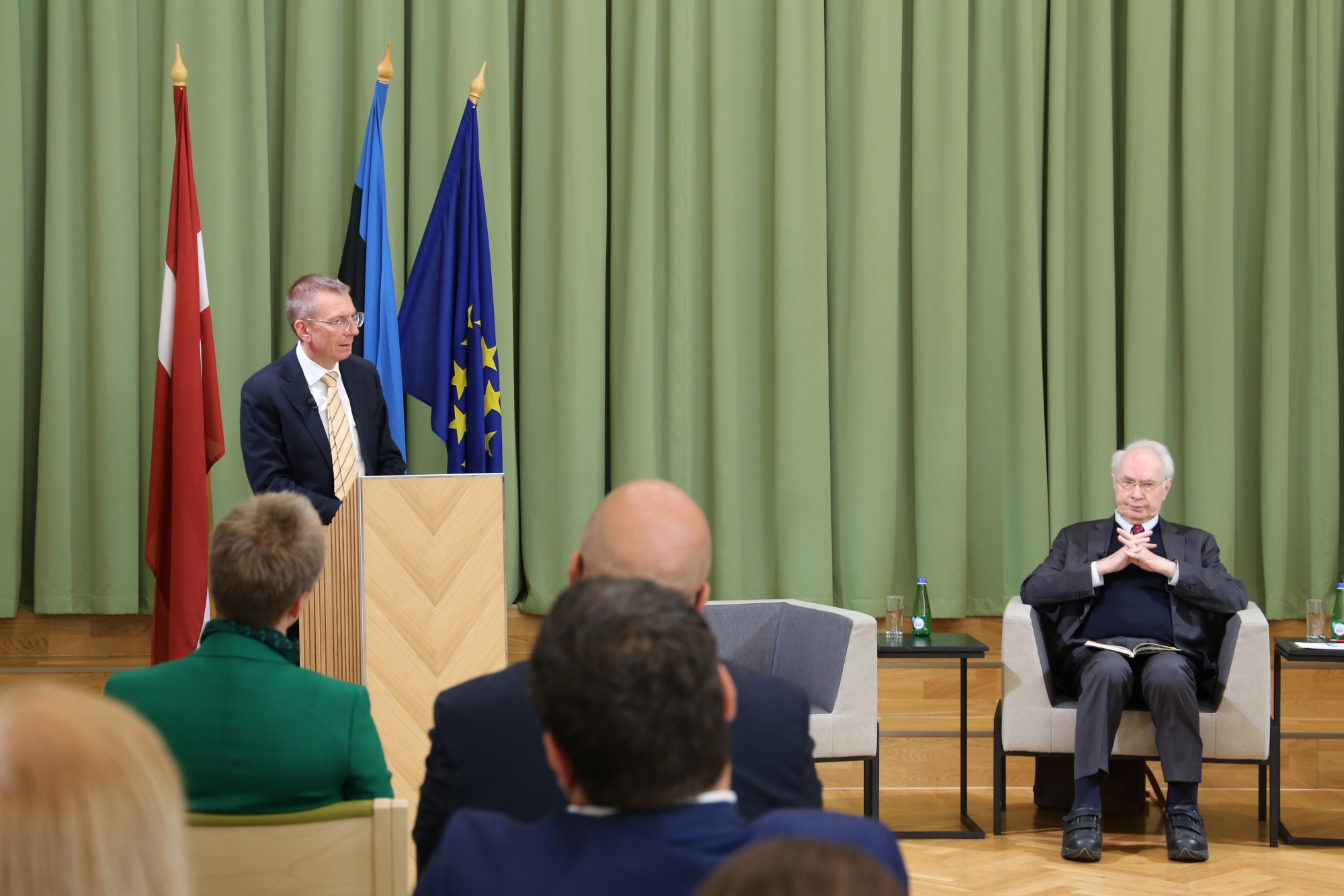 Eesti ja Läti välisministrite kohtumine Valga Gümnaasiumis