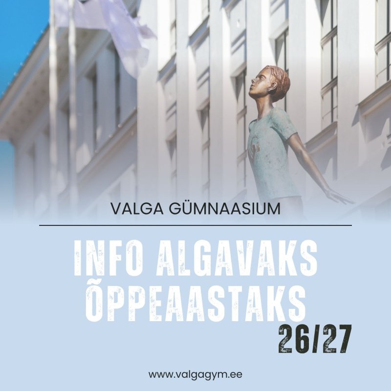 Info algavaks &otilde;ppeaastaks