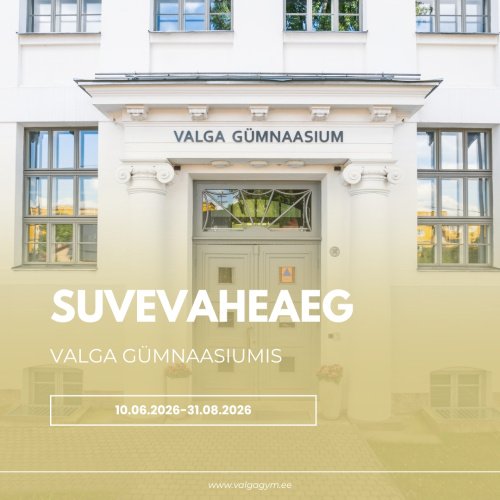 Koolimaja lahtiolekuajad suvevaheajal